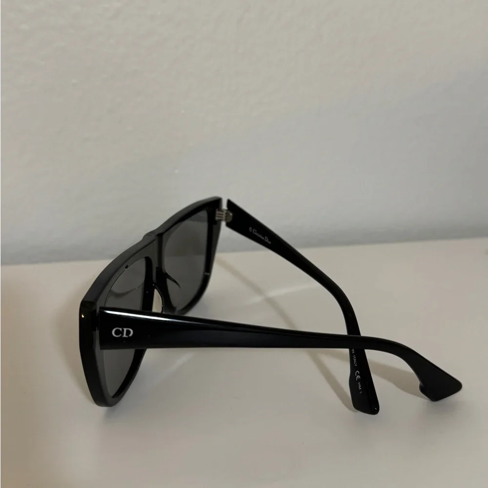 Dior Black Sunglasses with Dark Gray Lenses